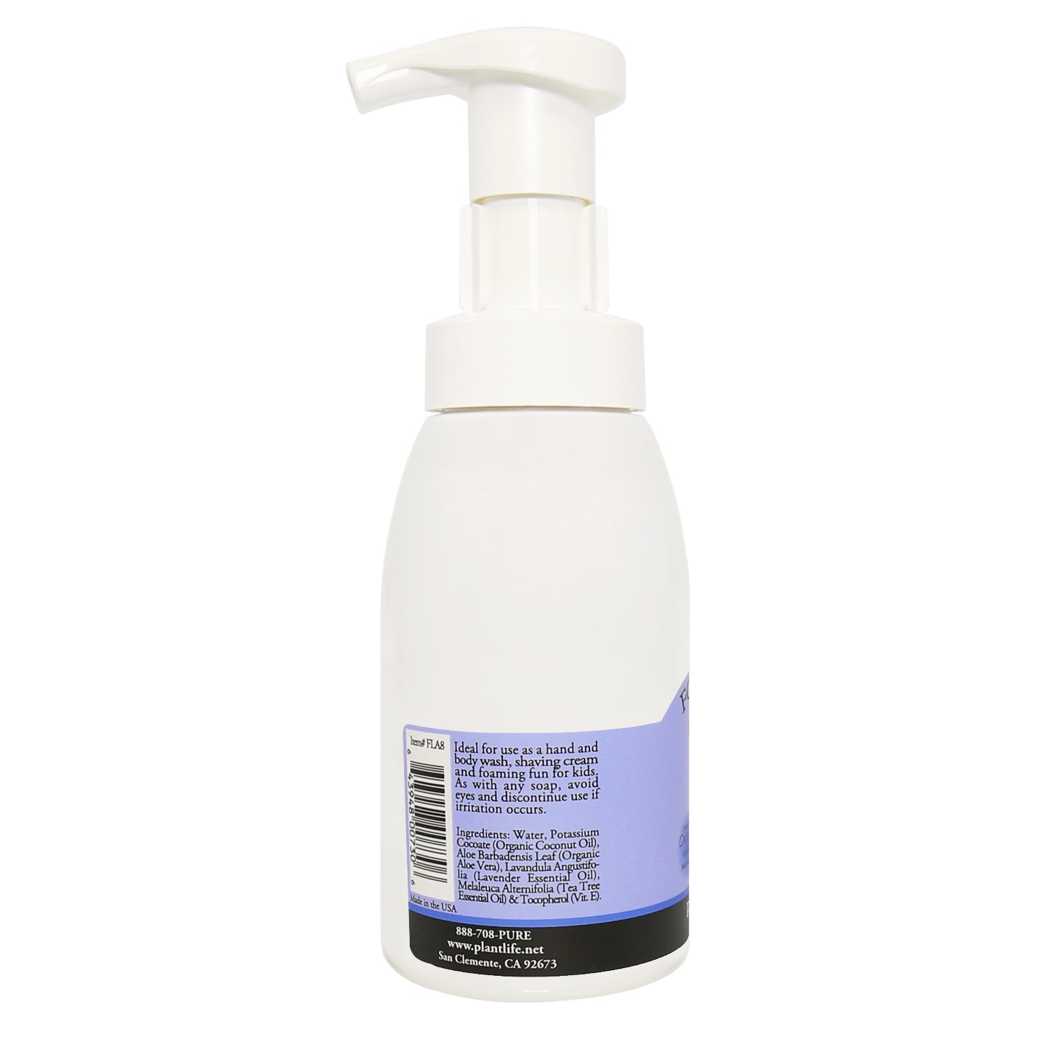 Plantlife Foam Soap Hand & Body Lavender Pump - 8.5 fl oz